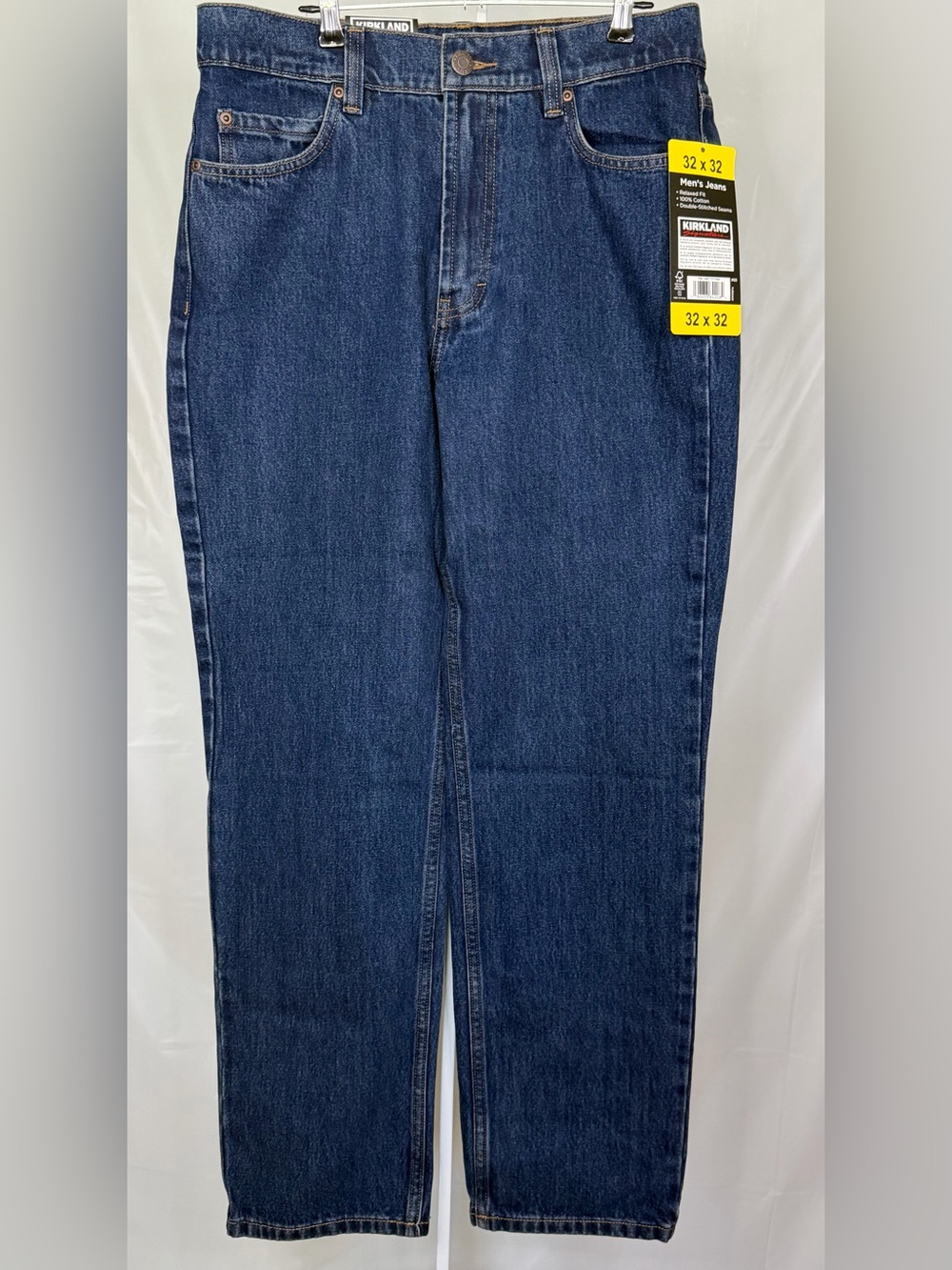 Kirkland Signature Relaxed Fit Jeans 32x32 NWT 100% Cotton Denim